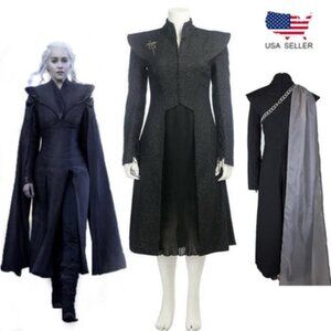 Game of Thrones Daenerys Targaryen Season 7 Mother of Dragons Cosplay 4Piece Set
